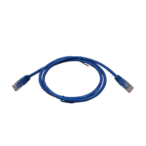 1m Cat6 RJ45 U/UTP Moulded Patch Lead Blue