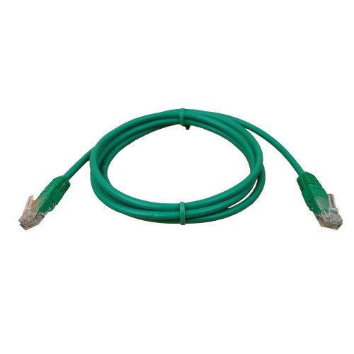 1.5m Cat6 RJ45 U/UTP Moulded Patch Lead Green