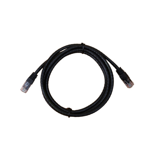 2m Cat6 RJ45 U/UTP Moulded Patch Lead Black