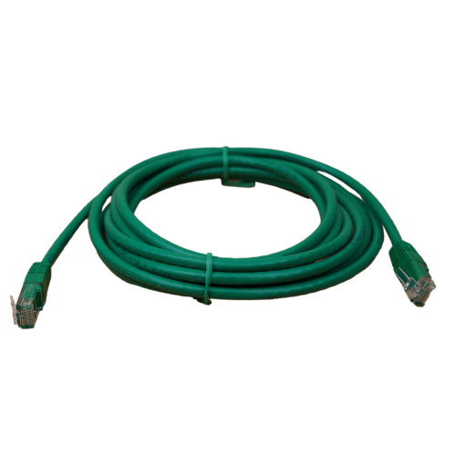 3m Cat6 RJ45 U/UTP Moulded Patch Lead Green