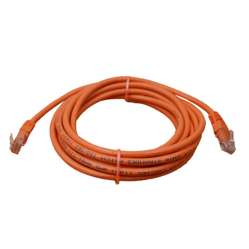 3m Cat6 RJ45 U/UTP Moulded Patch Lead Orange