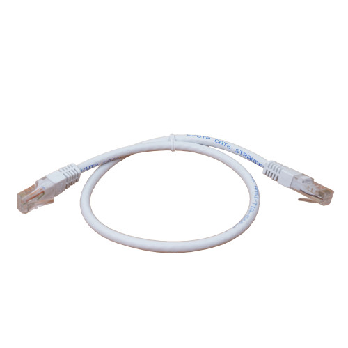 7m Cat6 RJ45 U/UTP Moulded Patch Lead White