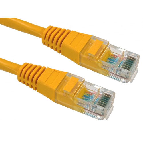 CMW Ltd, Structured Cabling Copper Patchcord | 0.25m Cat 6 Patch Lead Yellow