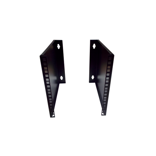 algar 0 | 6U 10/19 inch Multipurpose Wall or Desk Vertical Horizontal Bracket 400mm D- Pair - Black (Per pair)