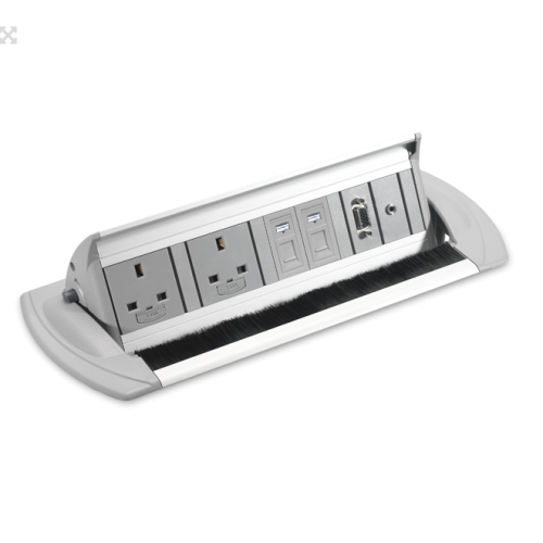 CMW Ltd | 2 x Power, 2 x Cat5e Data, 1 x SVGA,1 x 3.5mm Stereo Jack