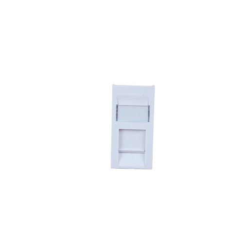Matrix Cat5e UTP RJ45 Shuttered Euro 25mm x 50mm White Module Low Profile