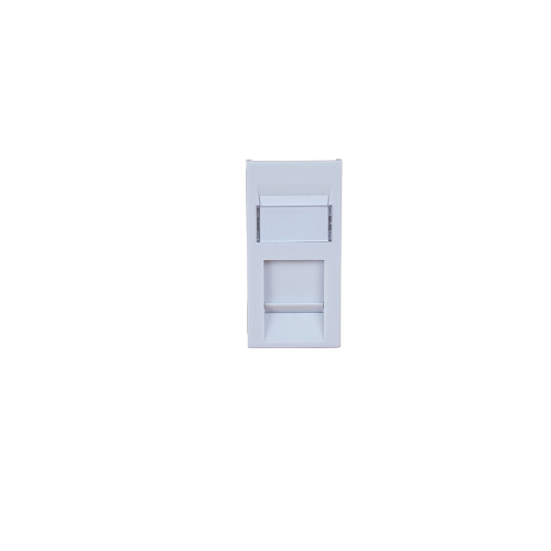 Matrix Cat6 UTP RJ45 Logik Shuttered Euro 25mm x 50mm White Module Low Profile
