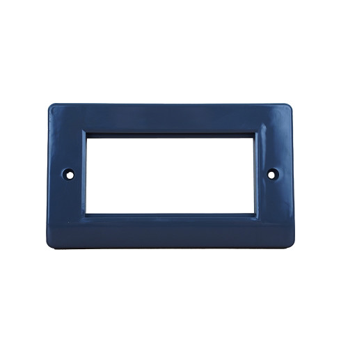 Matrix Double Gang Logik Faceplate Accepts 4 Euro Modules Grey