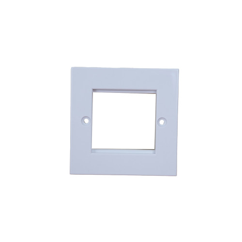 Matrix Single Gang Flat Faceplate Accepts 2 Euro Modules White
