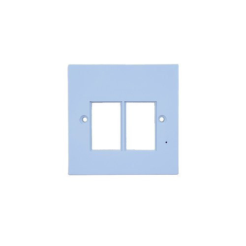 Matrix Single Gang Faceplate Accepts 2 x LJ6C Module White