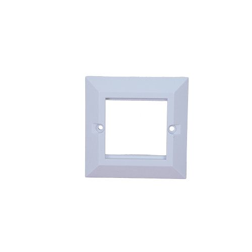 Matrix Single Gang Bevelled Faceplate Accepts 2 Euro Modules White