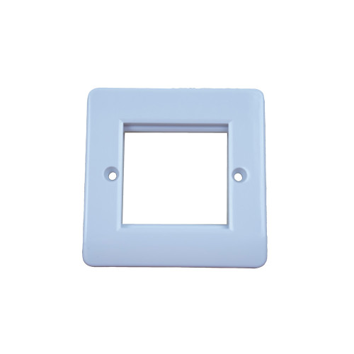 Matrix Single Gang Logik Faceplate Accepts 2 Euro Modules White