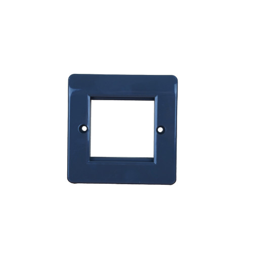 Matrix Single Gang Logik Faceplate Accepts 2 Euro Modules Grey