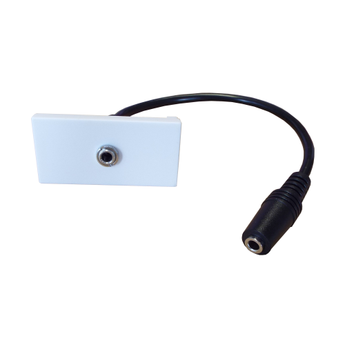 CMW Ltd | EURO 50x25 White 3.5mm Female Audio Jack Assembly 150m - Matrix