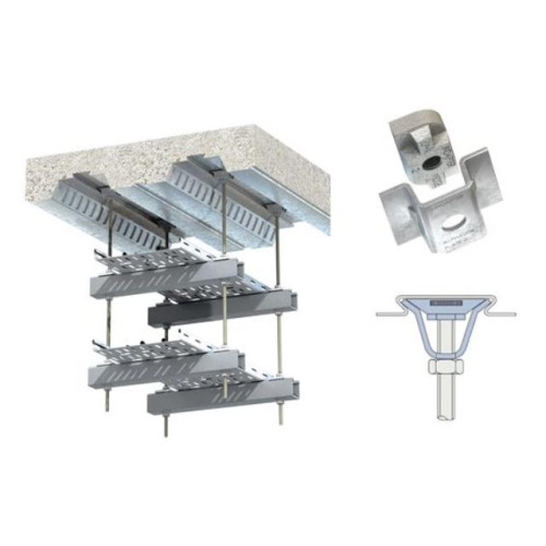Lindapter AW08 | AW08 Lindapter&Acirc;&reg; Steel Support Fixing M8 Alphawedge