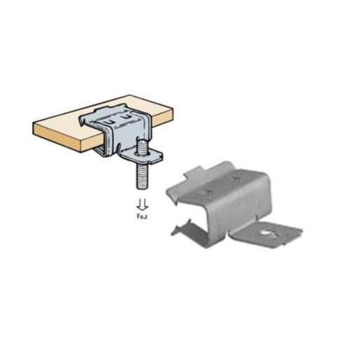 Walraven Britclips EM50425609 | M6 Threaded Rod Hanger (Flange 5-9mm) (Box/100)