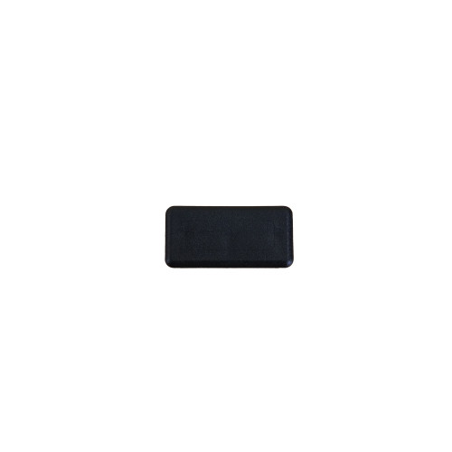 Black Plastic Shallow Support Channel End Cap