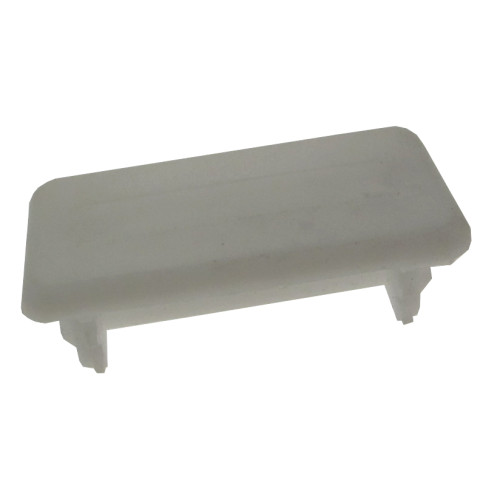 MP51/W | White Shallow Channel End Cap