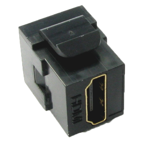 CMW Ltd  | Black HDMI Keystone UHD Gold Through Coupler