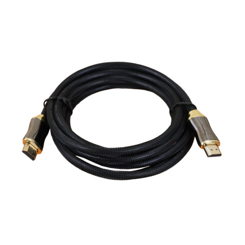 3m HDMI Gold Hoods High Speed with Ethernet 4K x 2K 30Awg Male to Male Nylon Braid Black