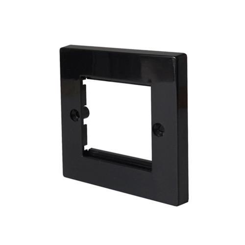 CMW Ltd | Black Single Gang 50 x 50mm Euro Faceplate