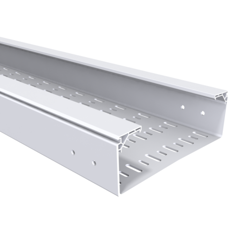 Univolt 400mm x 100mm Perforated PVC Cable Tray BPE PVCM1UV