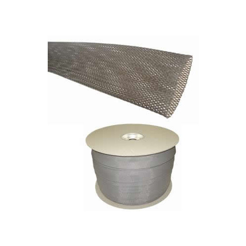 Cablecraft BRAIDED-SLEEVE-10MM | Grey Expandable LSOH Braided Cable Sleeve 10-20mm (300m Reel)