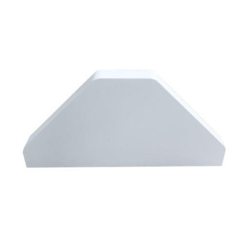 Dietzel Univolt uPVC Angled Bench Trunking | Dietzel Univolt uPVC White, Bench Trunking Double End Cap, 100mm x 100mm, 