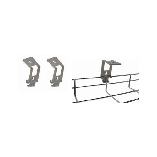 CMW Ltd | Metal Grey Wire Basket Tray L Brackets (Per / pair)