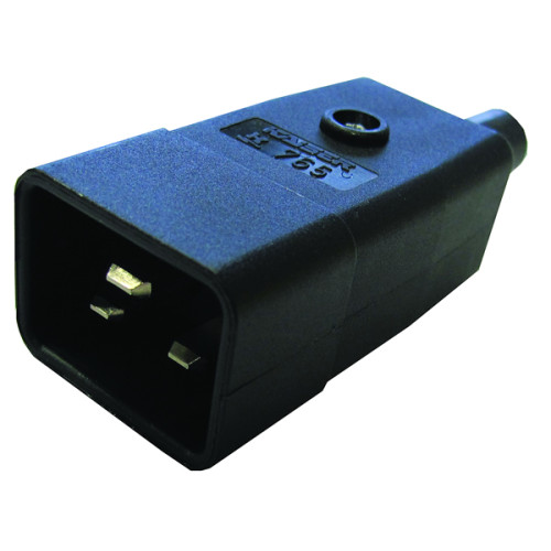 CMW Ltd | IEC-C20 Black Rewirable Male Plug Black