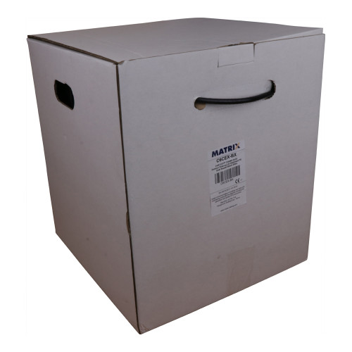 CMW Ltd | Cat6 23AWG Solid U/UTP External Grade PE Cable 305m box Black - Matrix