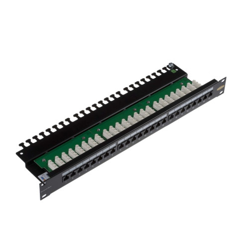 Brand-Rex Cat6Plus 24 Way Cat6 Patch Panel Unscreened LSA Black