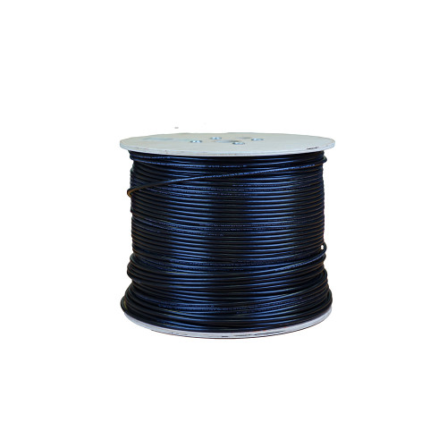 Matrix Cat6 26AWG SF/UTP Stranded External Dual Sheath LSOH/PVC Cable Black (500m Reel)