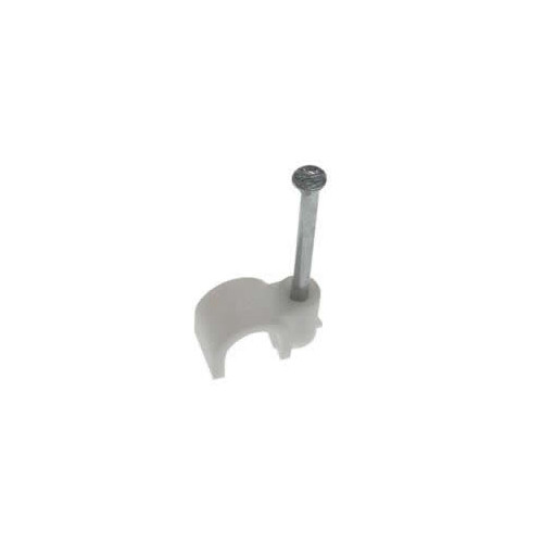 CMW Ltd | White 7.0mm Round Cable Clips (Box of 100)