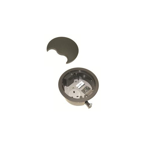 CMW Ltd, Desk Cable Management PG002G | Grommet with 1 x Power & 2 Data