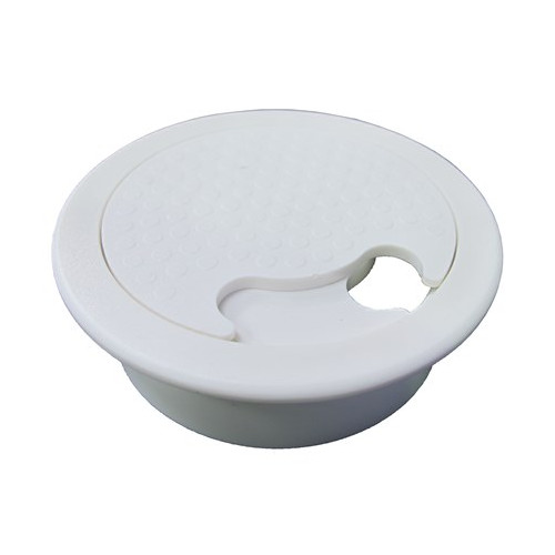 DGW80 Desk Cable Management | White 80mm Desk Grommet
