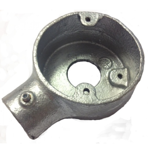 Conlok CL15G Metal Conduit End Box with Rear Outlet 25mm Hot Dipped Galvanised Finish