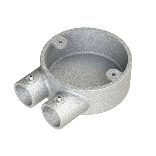 Conlok CL13G Metal Conduit U Box 25mm Hot Dipped Galvanised Finish