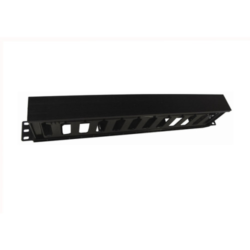 Matrix | 1u Black Plastic Hinged Cable Dump Panel
