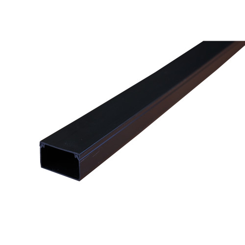 Black 40mm x 25mm Mini Trunking 3m length (3m lgth)