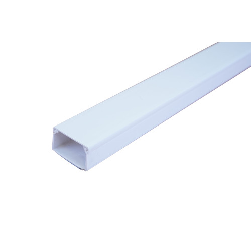 Dietzel Univolt PVC Self Adhesive Mini Trunking 40mm x 25mm 3m Trunking Length White