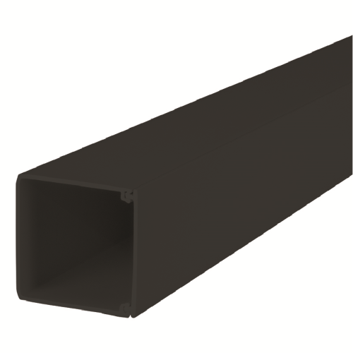 CMW Ltd, Algar Plastic Cable Trunking | Black 100mm x 100mm, PVC Maxi Trunking, 3m length 
