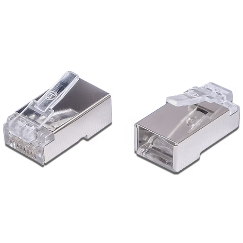 Speedy Cat6A Shielded RJ45 Crimp Plug for Solid 1.4mm O/D Core (Pack/10)