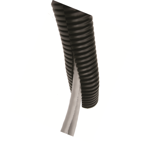 CMW Ltd | 16mm black Slit/Split LSOH PP Flexible Conduit (50m Reel)