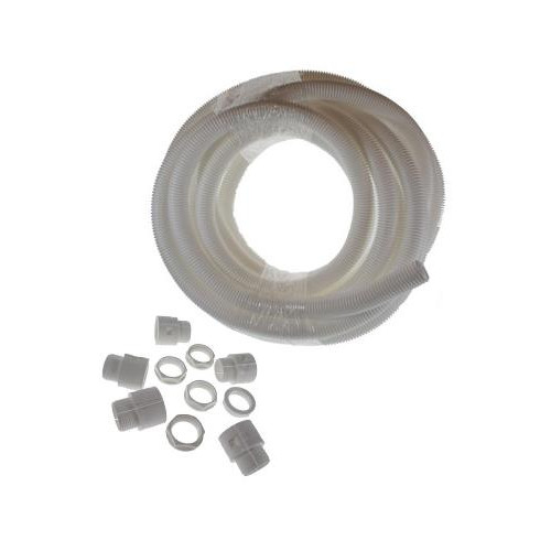 CMW Ltd | Precut White 20mm x 10m Length LSOH PP Flexible Conduit Kit c/w 10 x Gland and Lock Nut 