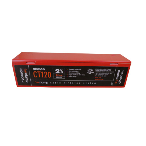 Abesco Fire Ltd ABE31940 | Abesco 65 x 65mm CT120 Square Intumescent Cable Transit