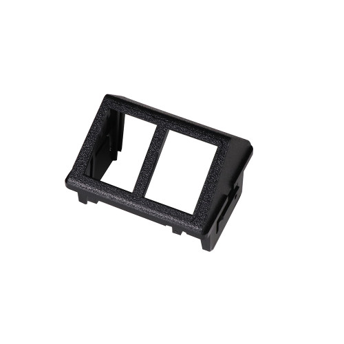 Siemon CTE-MXA-02-01 | Siemon CT 2 Port MAX Angled Adapter Plate Black