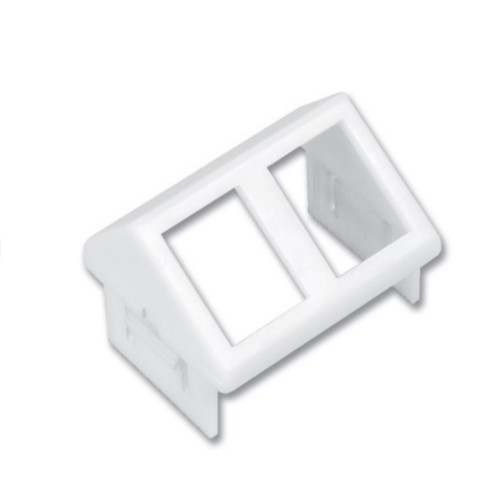 Siemon CTE-MXA-02-02 | Siemon CT 2 Port MAX Angled Adapter Plate White
