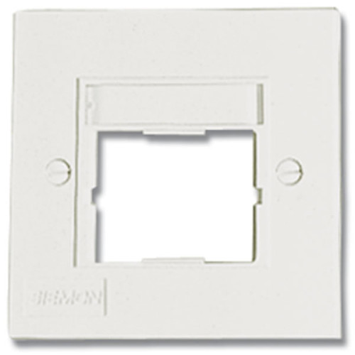CMW Ltd CTE2-FP-02 | Siemon CT 1 Port Faceplate S/G White