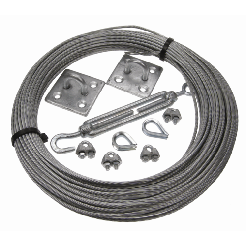 CMW Ltd Catenary wire Cable fixing kit | 3mm Catenary Wire Kit 50m Coil